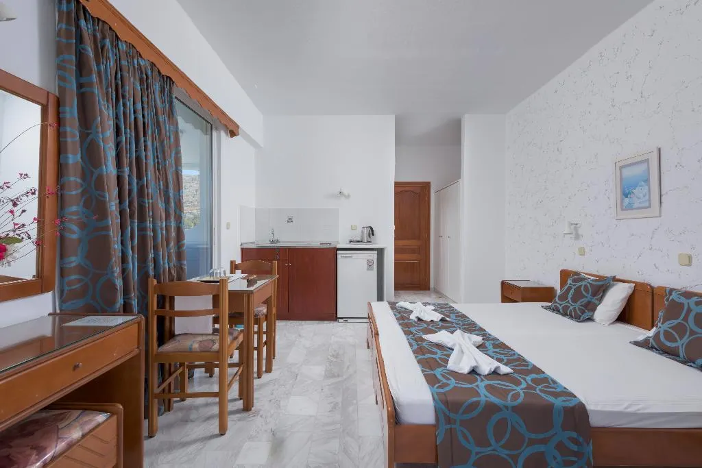 Double or Twin SEA VIEW Room, Vlycha Beach Studios, Rhodes