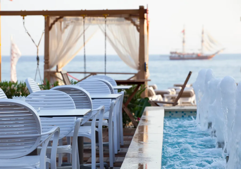 Terrace, Xperia Saray Beach Hotel, Antalya
