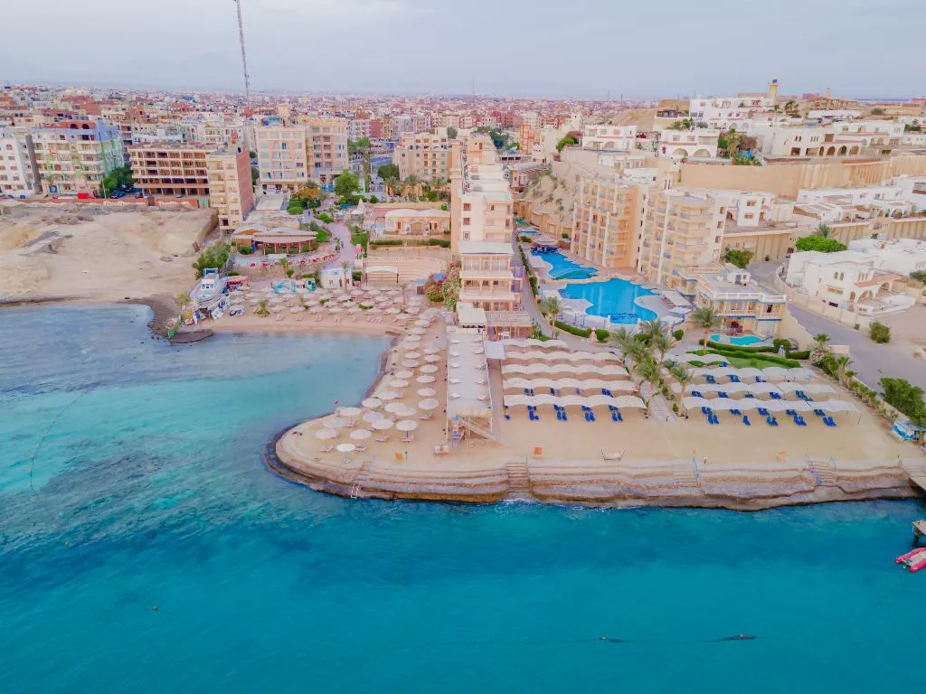 Beach, King Tut Aqua Beach Resort, Red Sea Riviera