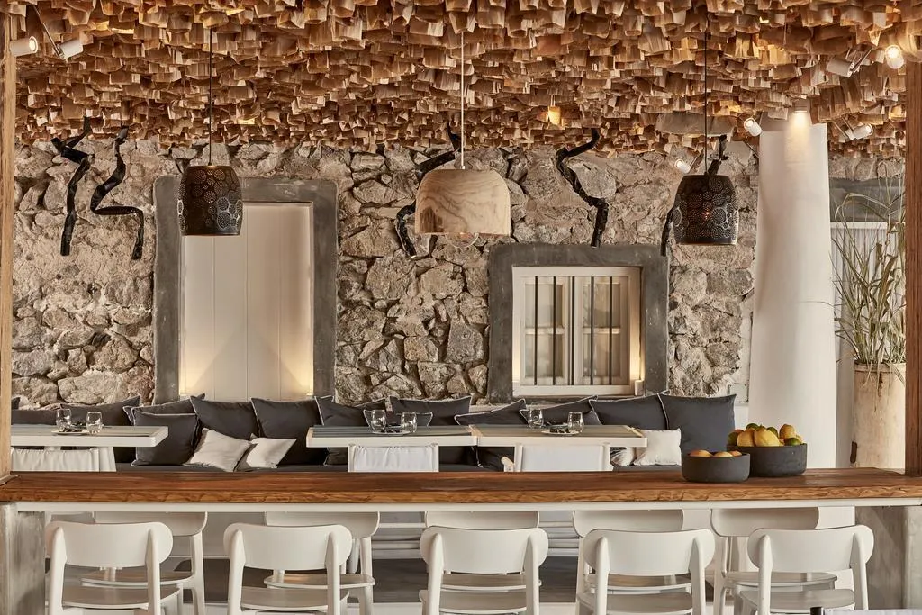 General view, Anemos beach lounge, Santorini