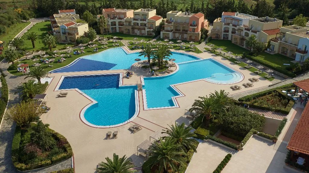 Terrace, Pilot Beach Resort, Crete
