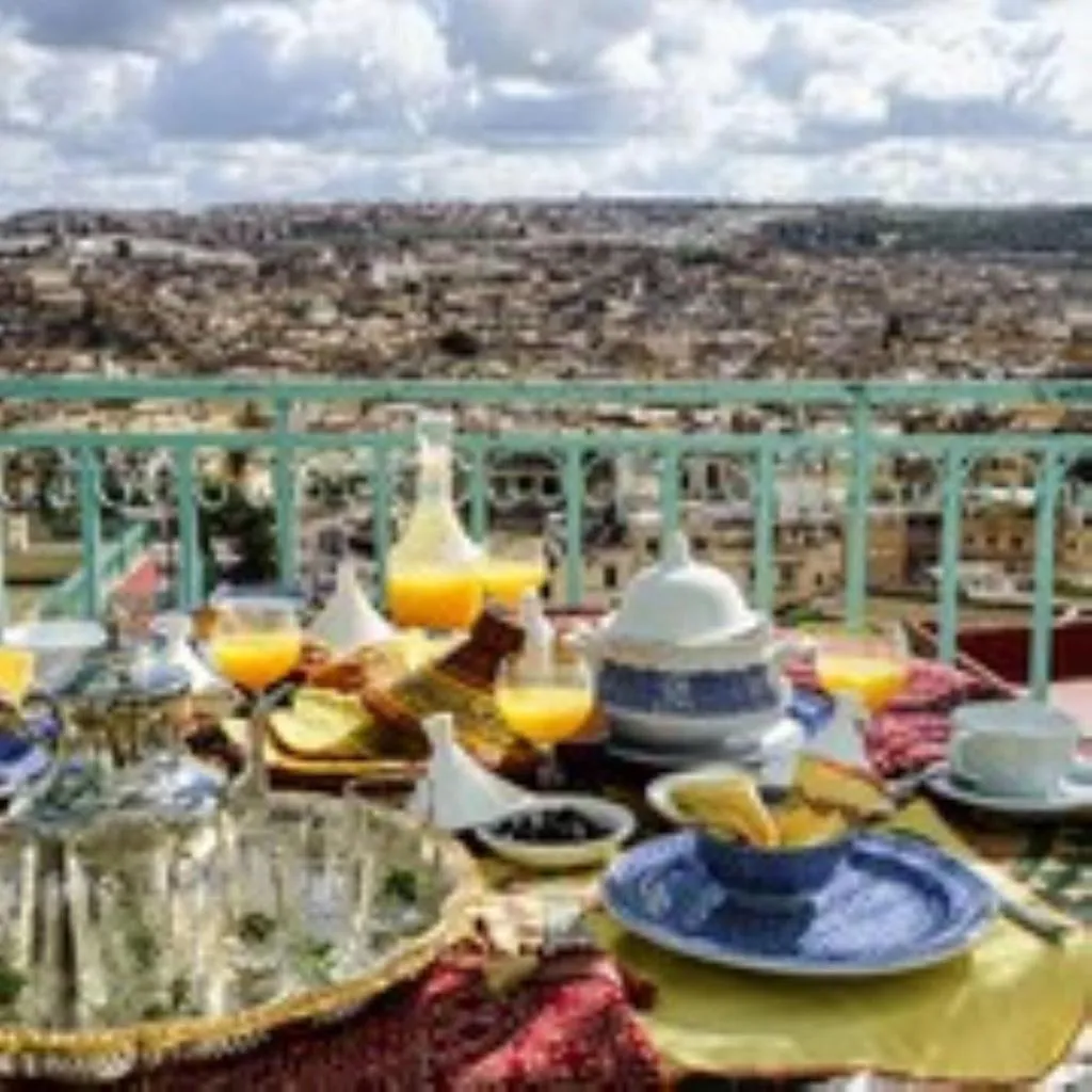 Restaurant, Riad Arabesque, Fez