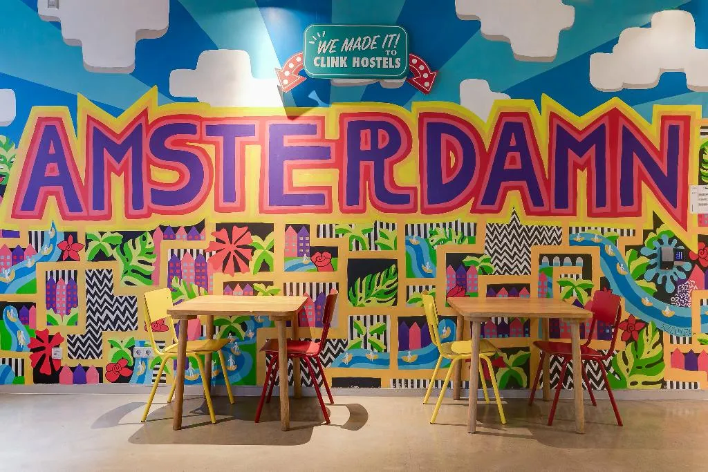 Restaurant, ClinkNoord Hostel, Amsterdam