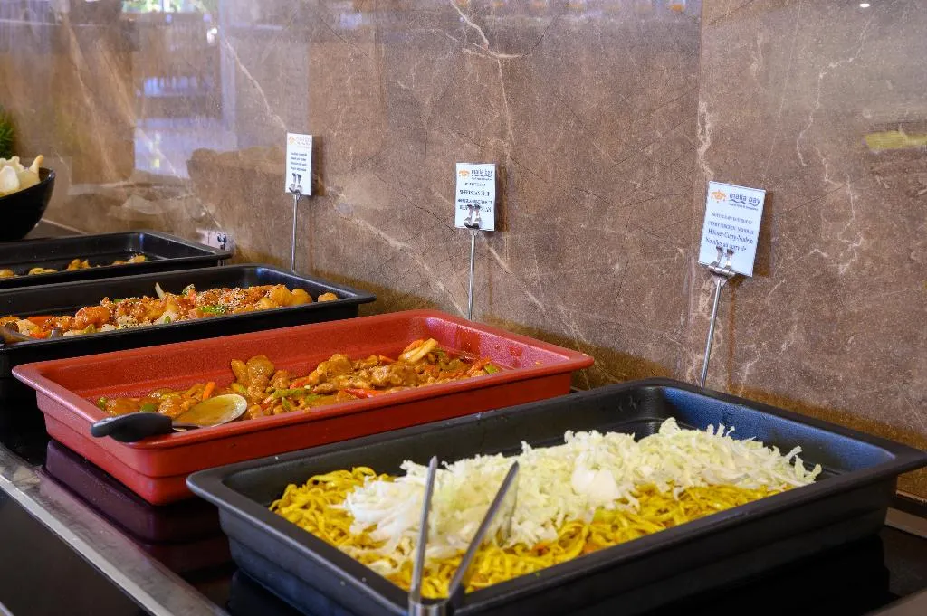 Restaurant, Malia Bay Beach Hotel & Bungalows, Crete