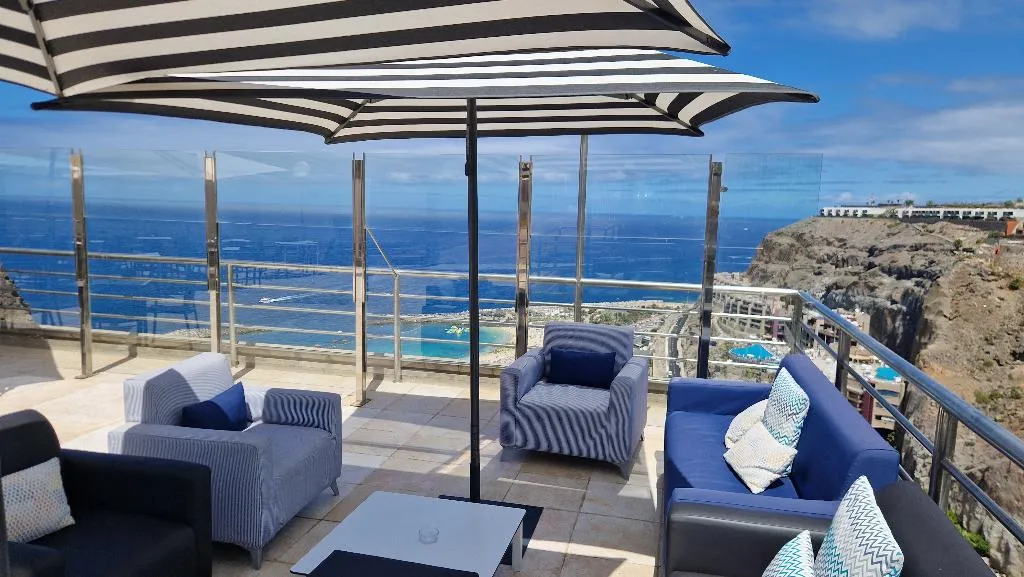 Terrace, Hotel Chatur Palmera Mar, Gran Canaria