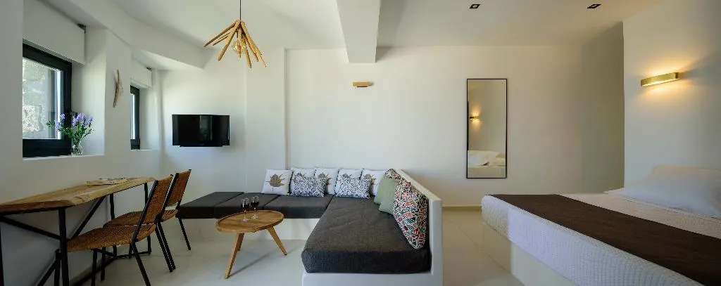 JUNIOR SUITE ONE BED Room, Ryolithos Suites, Santorini
