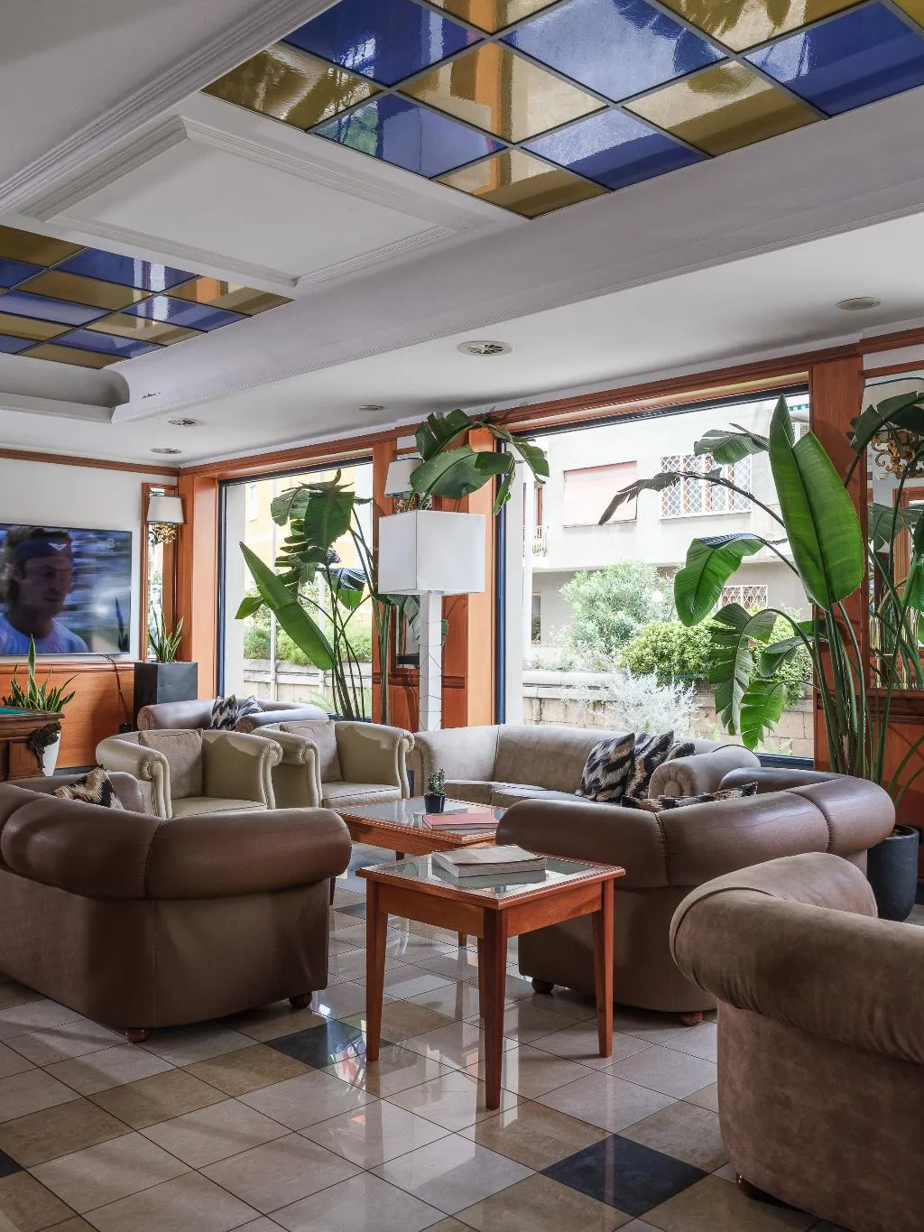 Lobby, Grand Hotel Tiberio, Rome