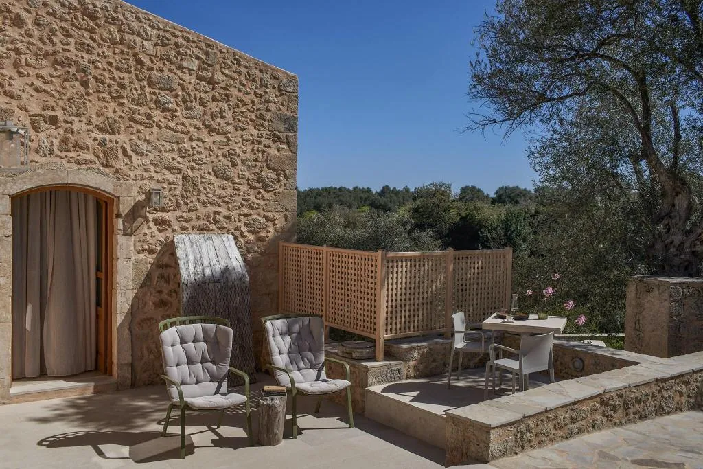 Terrace, Kapsaliana Village Hotel, Crete