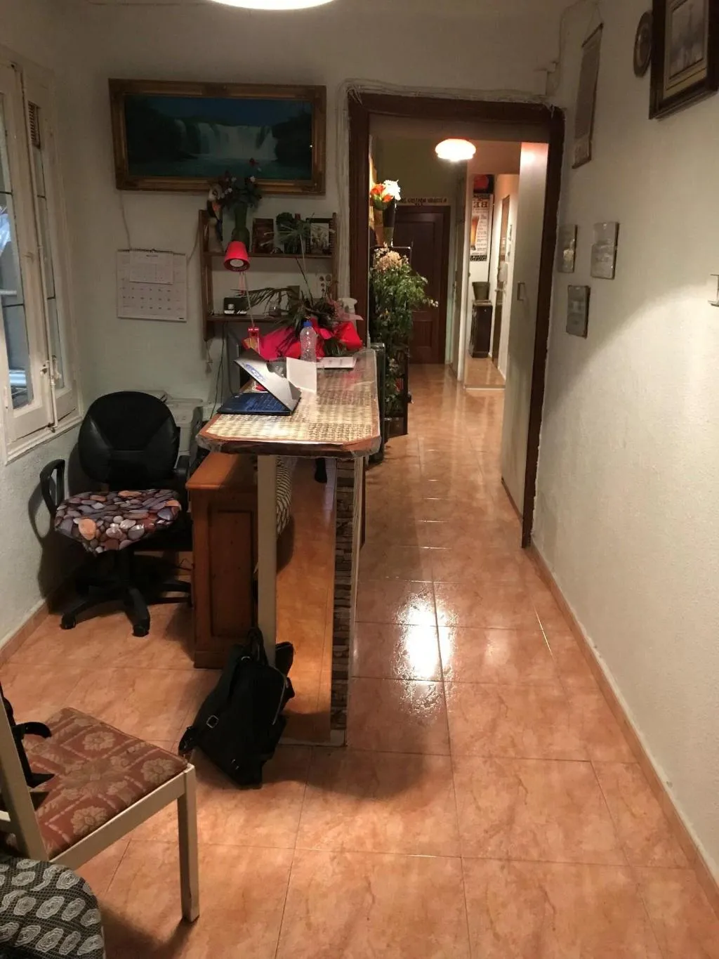 Lobby, Hostal Becerrea, Madrid