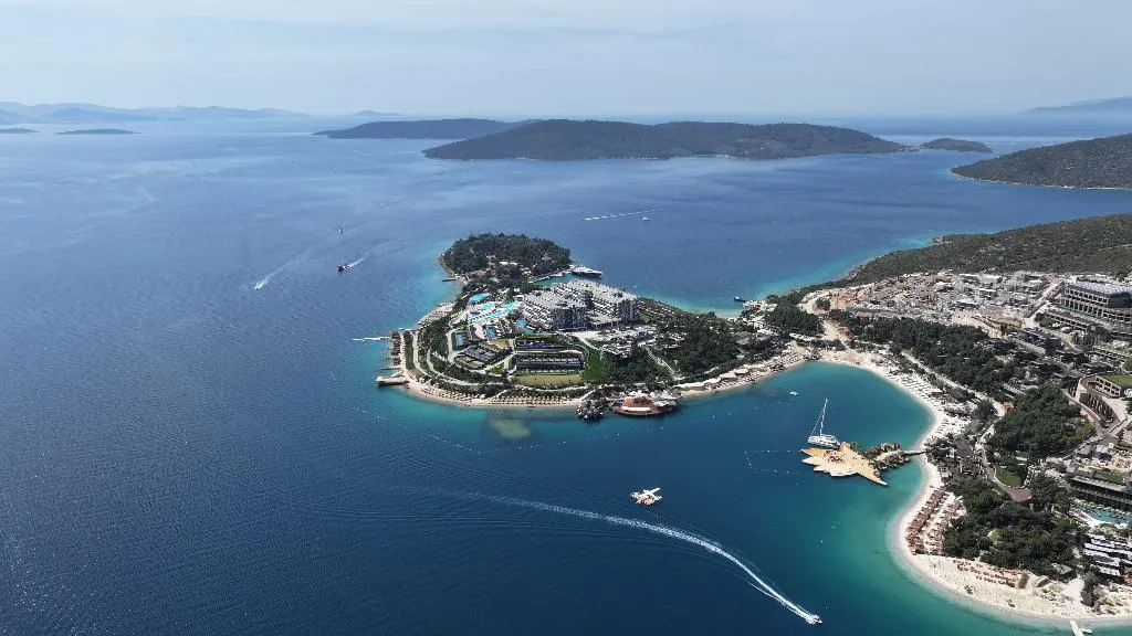 General view, La Blanche Island, Bodrum