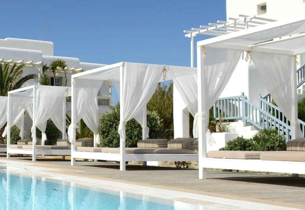 Terrace, Corfos Hotel, Mykonos