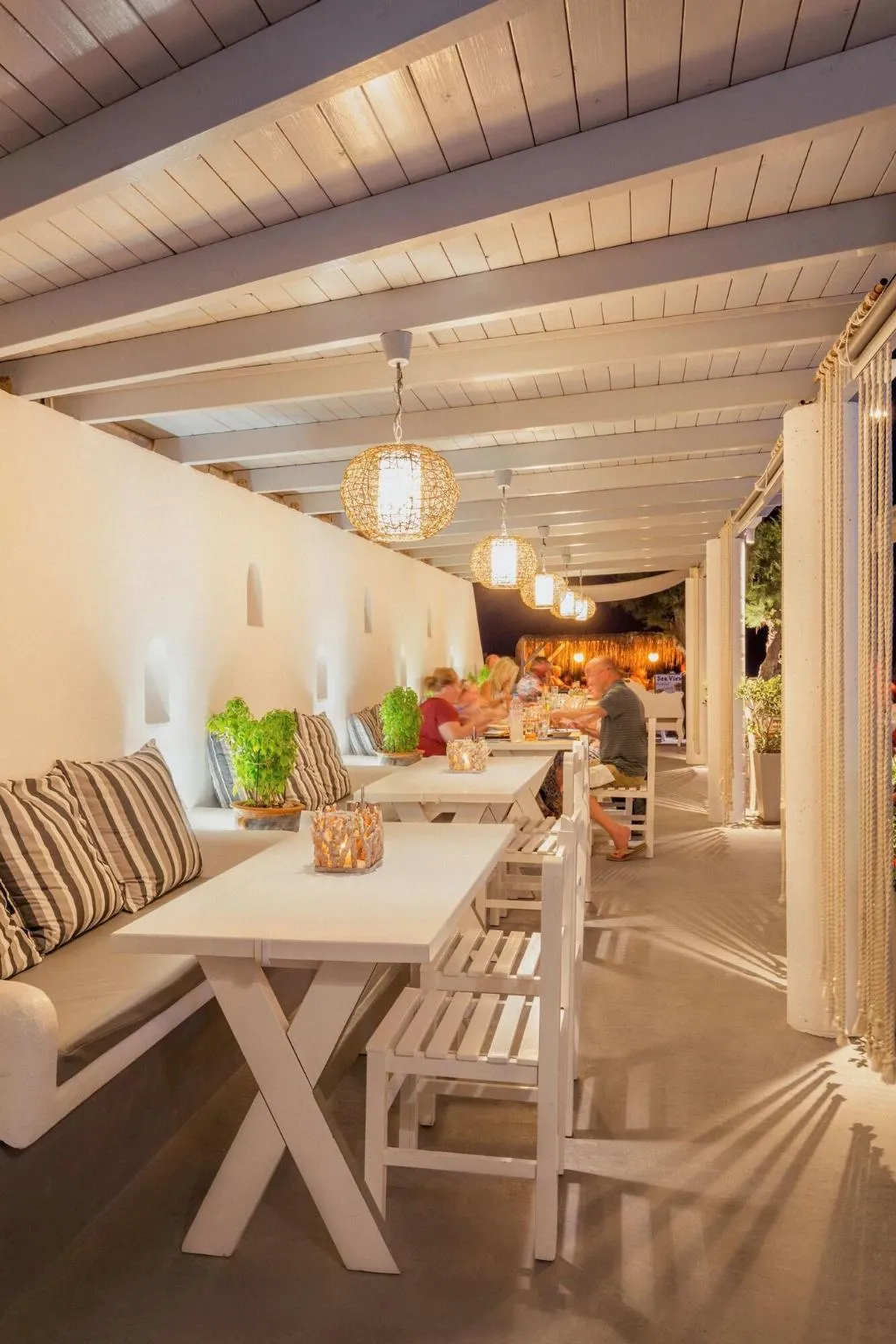 Restaurant, Sea View Beach Hotel, Santorini