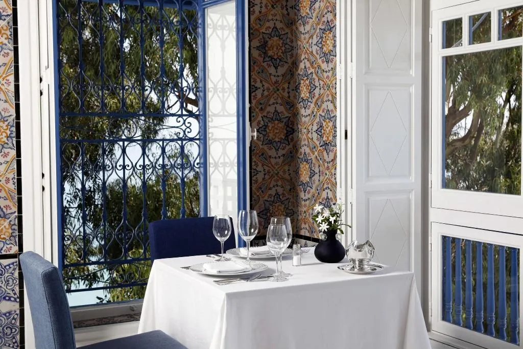 Restaurant, La Villa Bleue, Tunisia