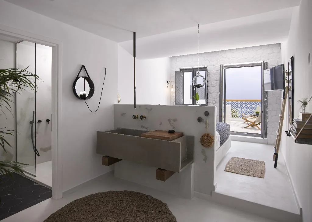 DOUBLE DELUXE SEA VIEW Room, Afroditi Venus Beach Resort, Santorini