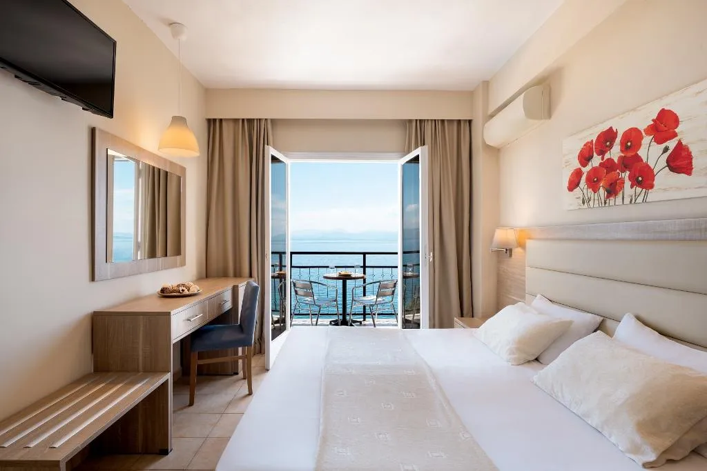 Double or Twin COMFORT SEA VIEW Room, Canvas by Mitsis Belvedere, Corfu