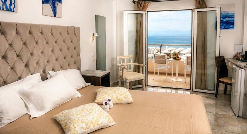 Accommodation Standard Sea View Room, Cavomarina Beach, Corfu