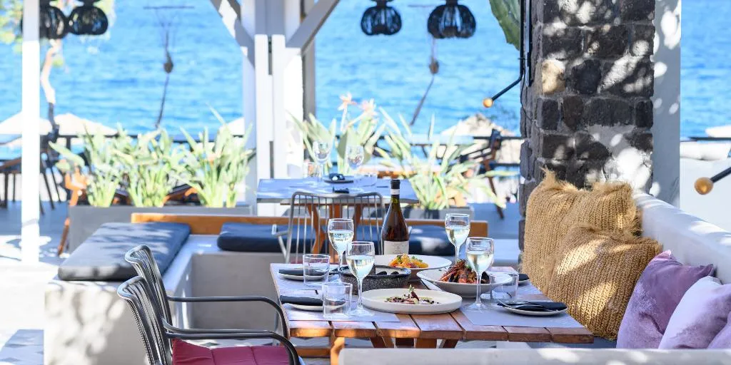 Restaurant, Afroditi Venus Beach Resort, Santorini