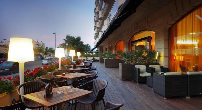 Terrace, Palas Pineda Hotel, Costa Brava