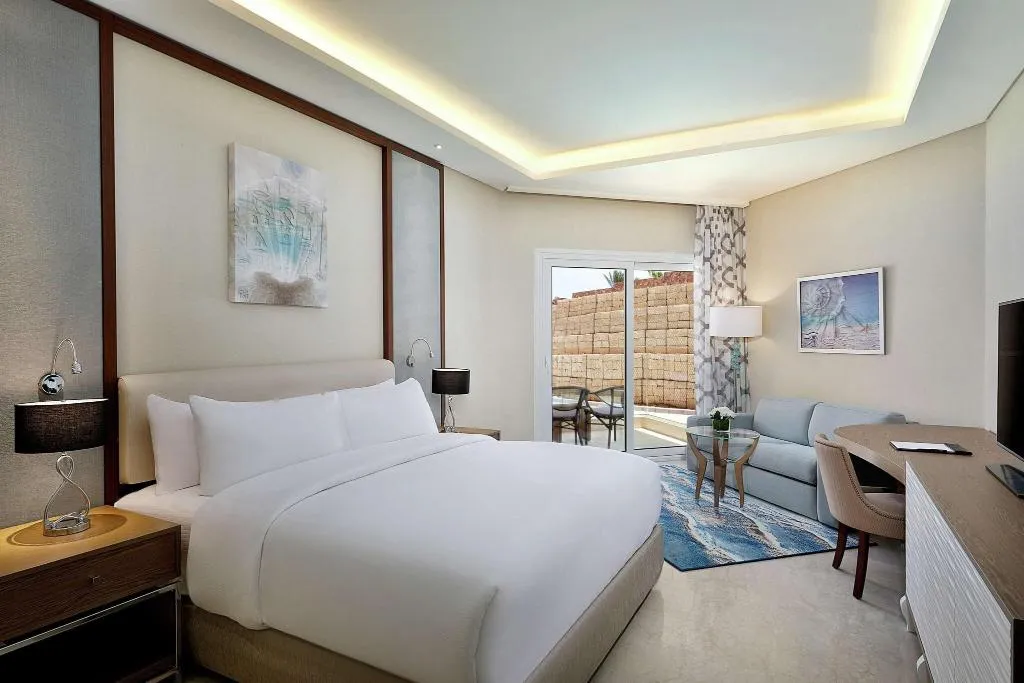 DOUBLE KING SIZE BED Room, Hilton Hurghada Plaza, Red Sea Riviera