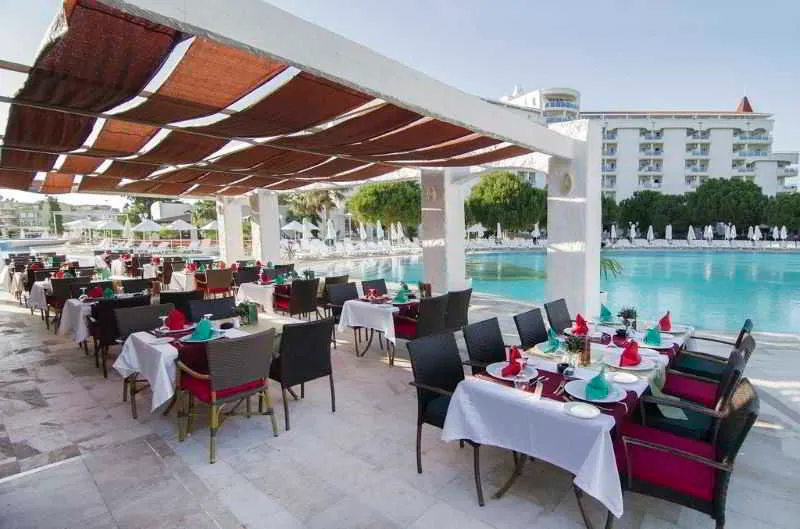 Restaurant, Garden of Sun Hotel, Bodrum