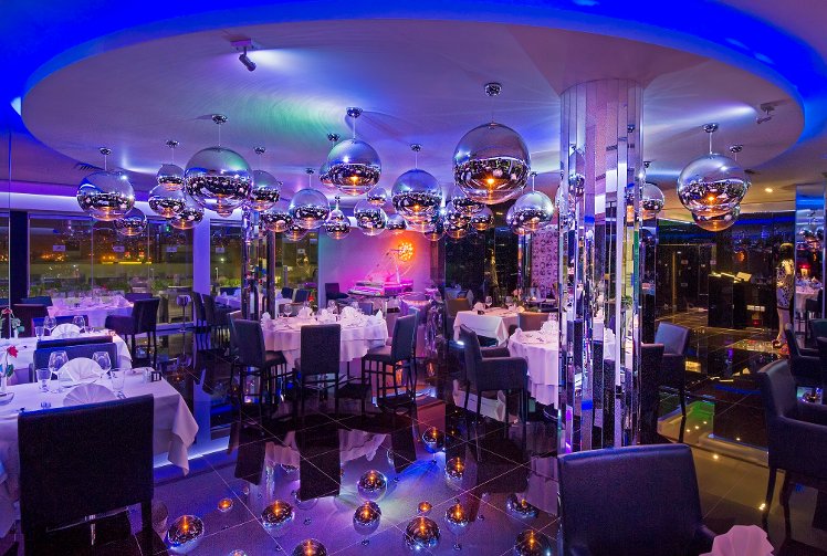 Glasshouse Lounge Restaurant, Adams Beach Hotel, Cyprus