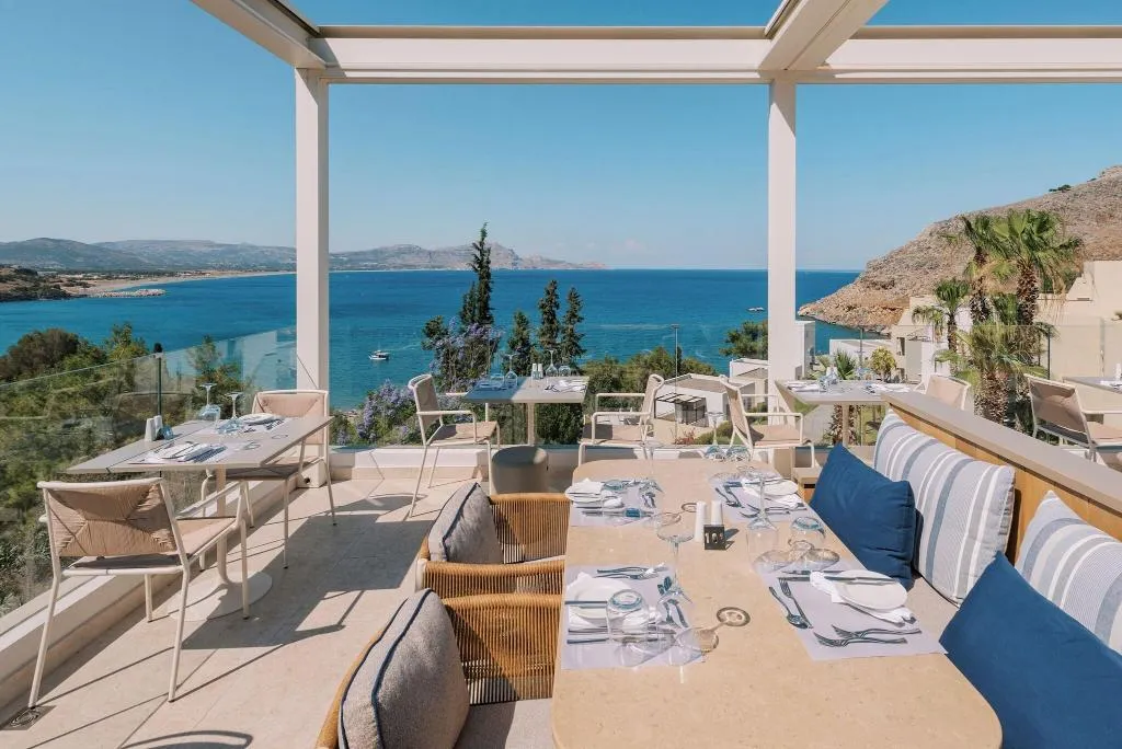 Restaurant, Lindos Mare SeaSide Hotel, Rhodes