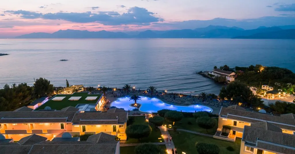 General view, Mareblue Beach, Corfu