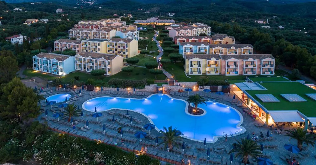 General view, Mareblue Beach, Corfu