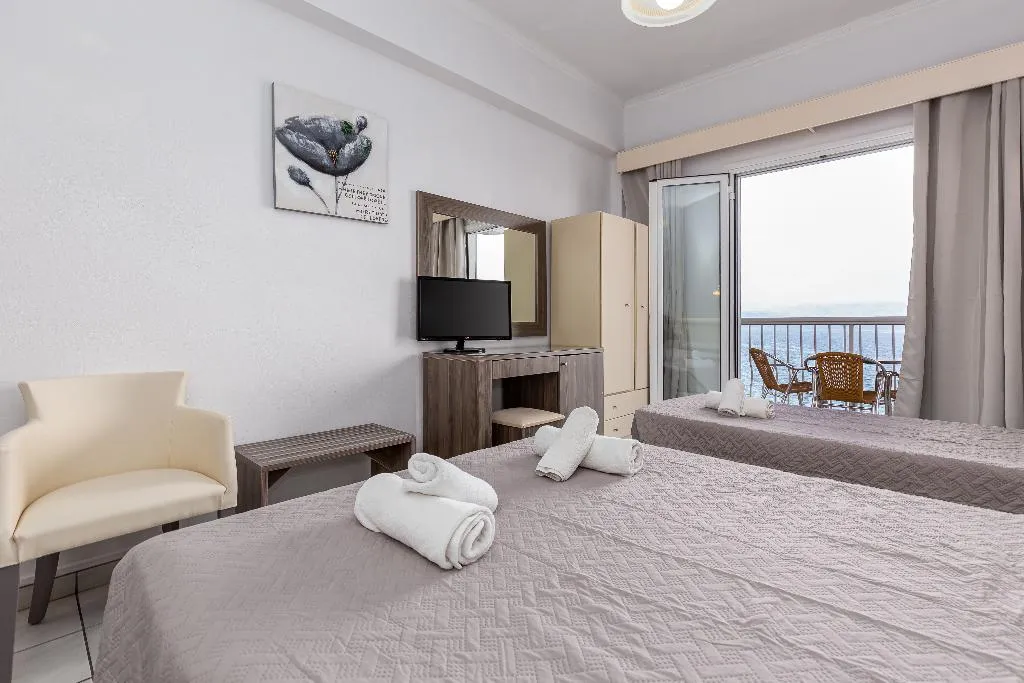 TRIPLE SEA VIEW Room, Oasis Hotel, Corfu