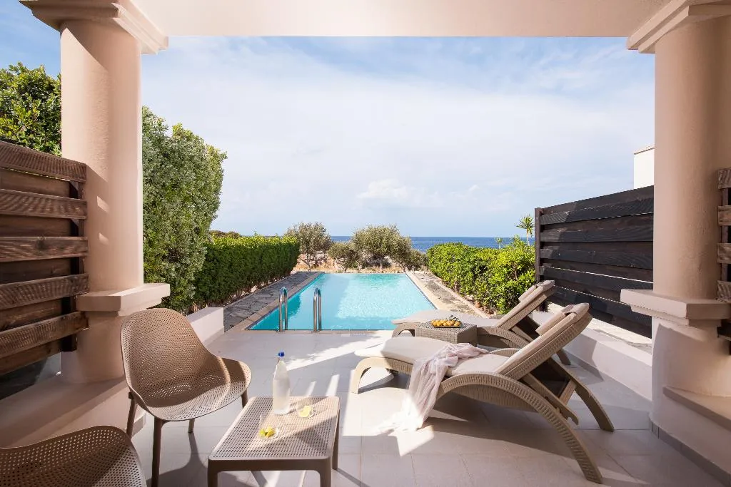 JUNIOR SUITE SEA VIEW WITH PRIVATE POOL Room, Kresten Royal Euphoria Resort, Rhodes