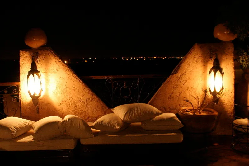 Terrace, Kasbah Le Mirage, Marrakech