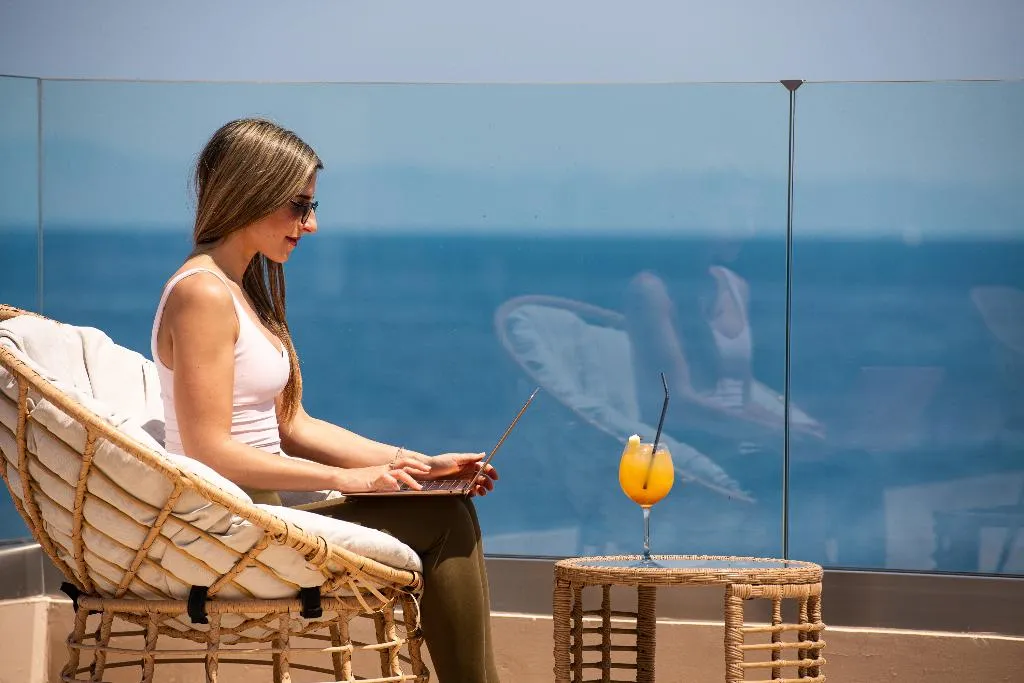 Terrace, Kresten Royal Euphoria Resort, Rhodes