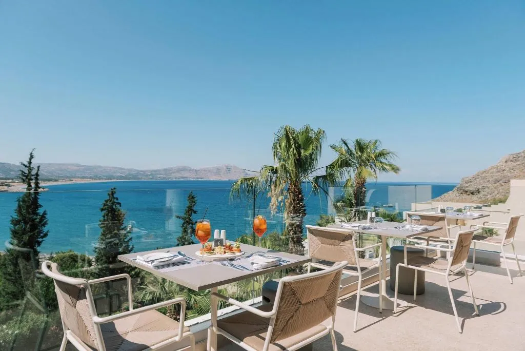 Restaurant, Lindos Mare SeaSide Hotel, Rhodes