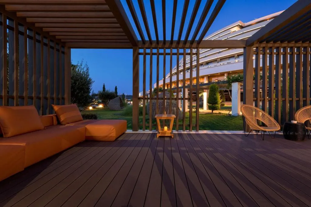 Terrace, Olympic Palace Resort Hotel & Convention Center, Rhodes