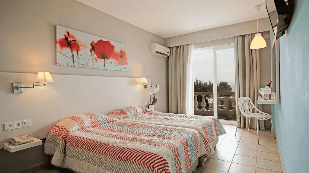Double or Twin COMFORT SEA VIEW Room, Canvas by Mitsis Messonghi, Corfu