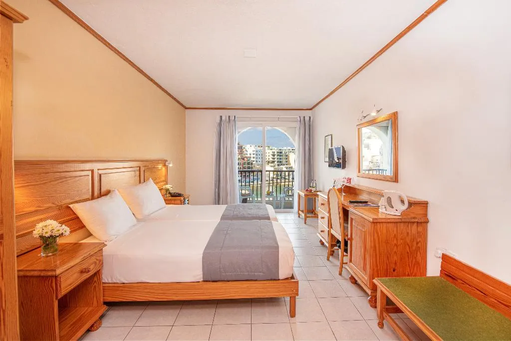 Double or Twin SEA VIEW Room, Gillieru Harbour Hotel, Malta