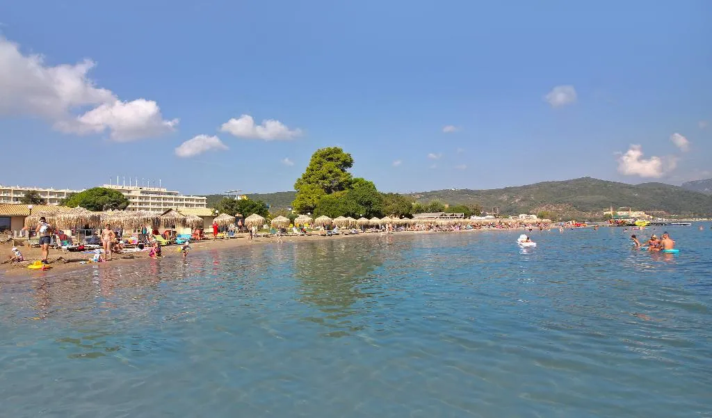 Beach, Canvas by Mitsis Messonghi, Corfu