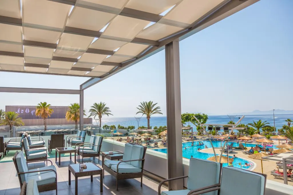 Terrace, Akti Imperial Deluxe Resort & Spa Dolce by Wyndham, Rhodes