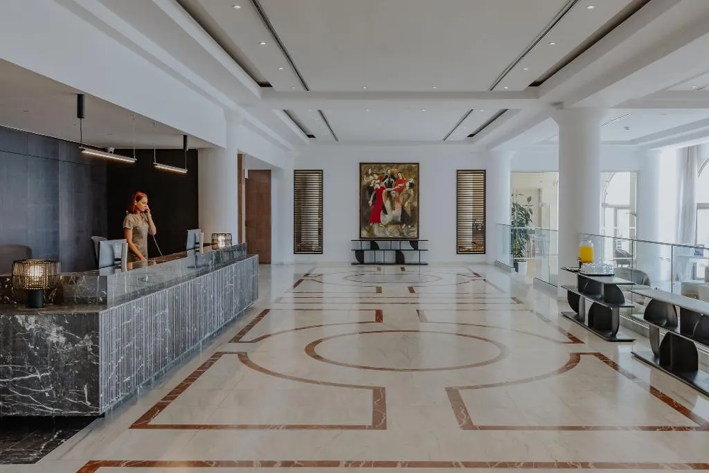 Lobby, Golden Coast Beach Hotel, Cyprus