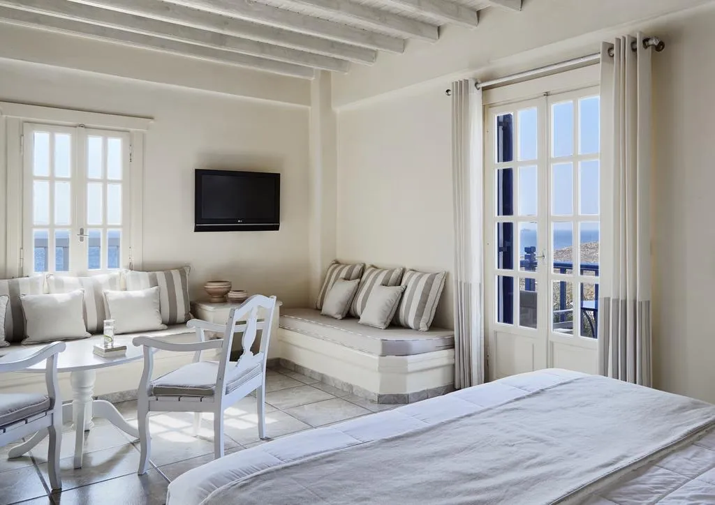 JUNIOR SUITE SIDE SEA VIEW Room, San Marco Luxury Hotel & Villa, Mykonos