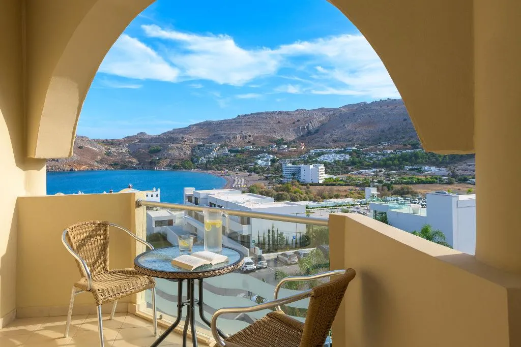 Double or Twin SUPERIOR SIDE SEA VIEW Room, Lindos Royal Resort, Rhodes