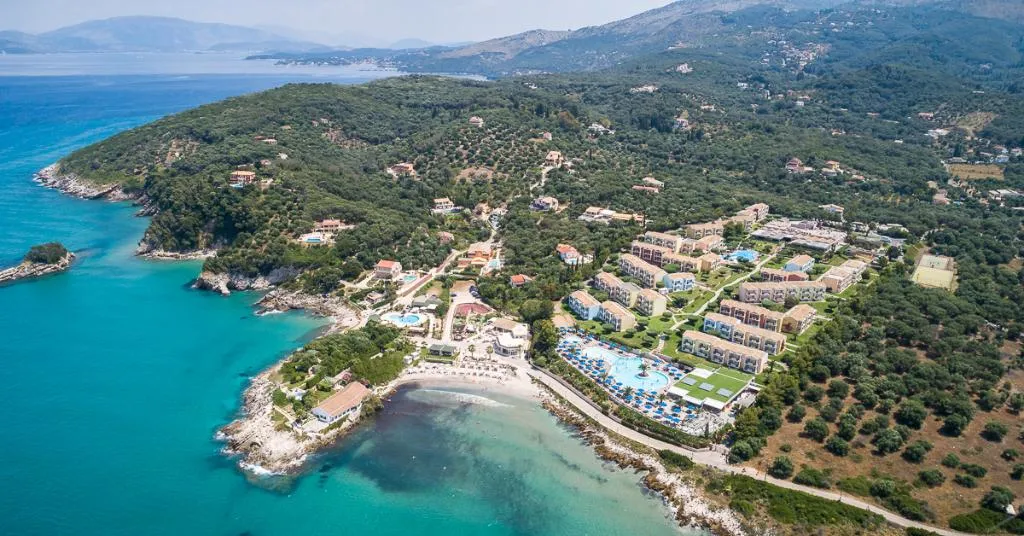General view, Mareblue Beach, Corfu