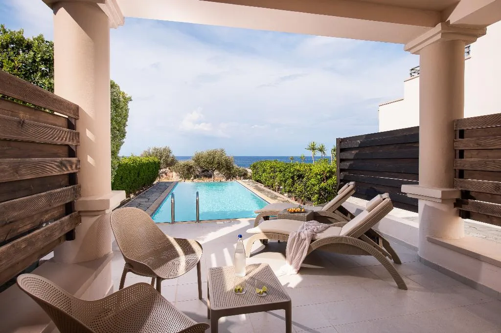 JUNIOR SUITE SEA VIEW WITH PRIVATE POOL Room, Kresten Royal Euphoria Resort, Rhodes