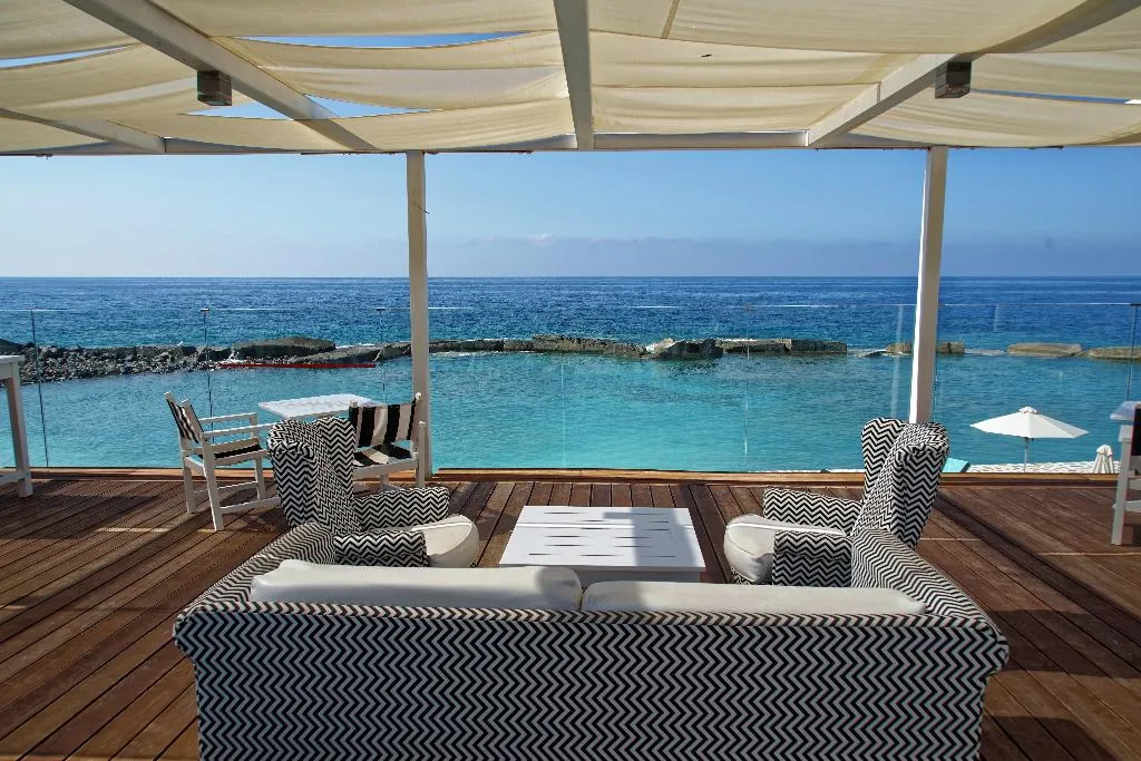 Terrace, Minos Imperial Luxury Beach Resort Milatos, Crete