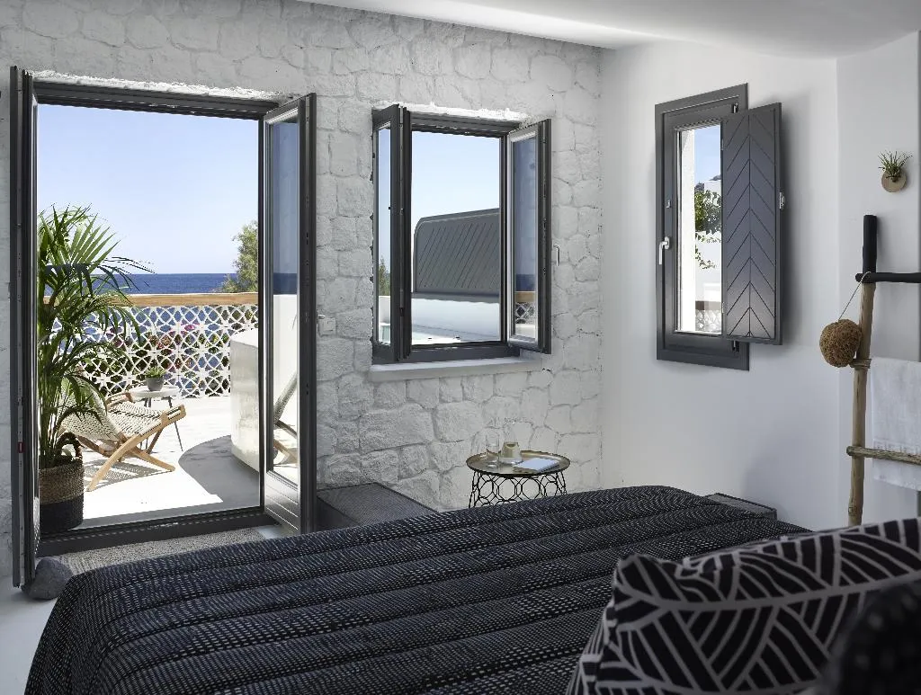 DOUBLE DELUXE SEA VIEW Room, Afroditi Venus Beach Resort, Santorini