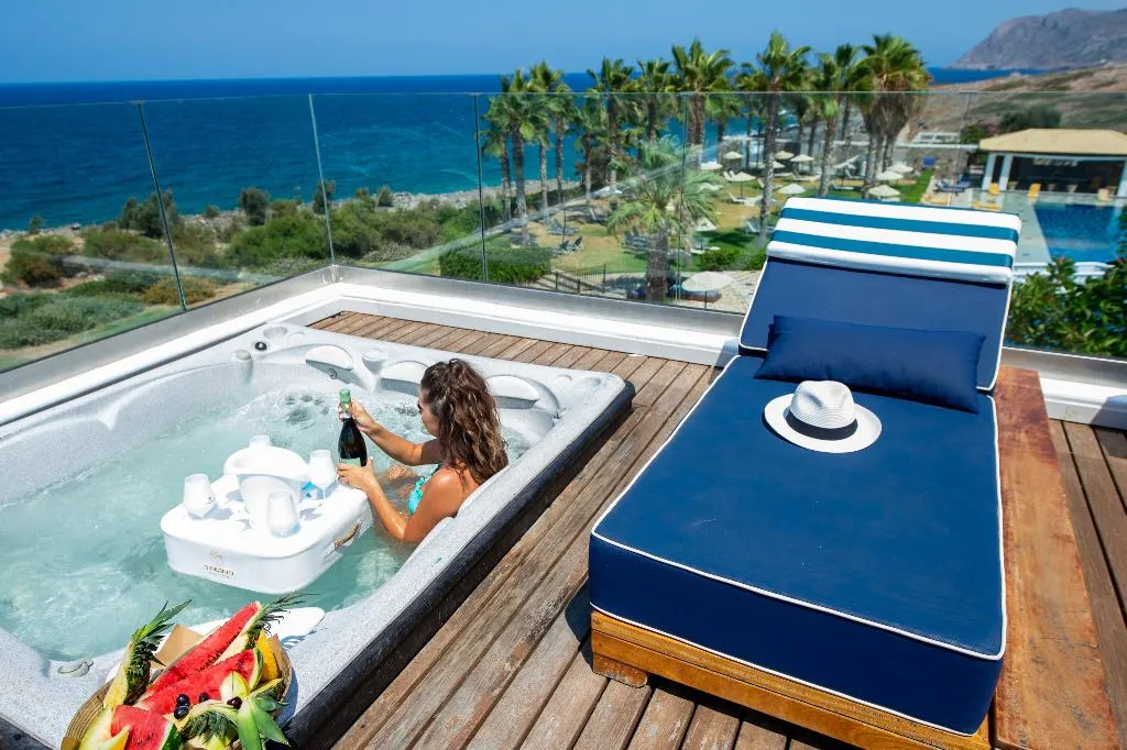 VILLA WITH JACUZZI Room, Minos Imperial Luxury Beach Resort Milatos, Crete