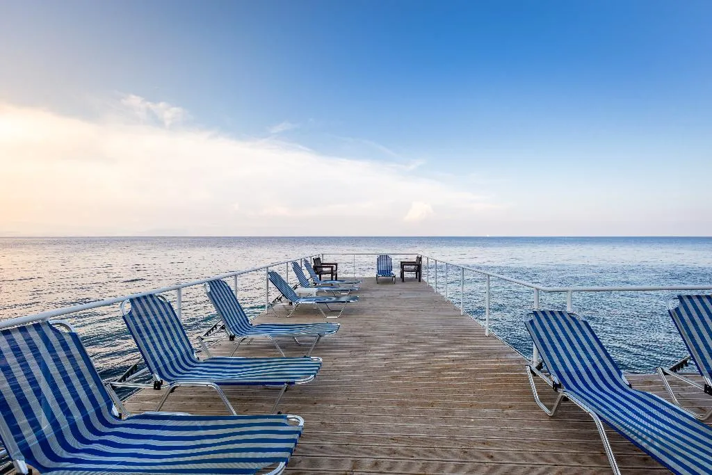 Beach, Oasis Hotel, Corfu