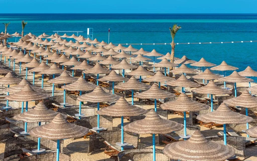 Beach, SUNRISE Azalea Aqua Park Resort, Red Sea Riviera