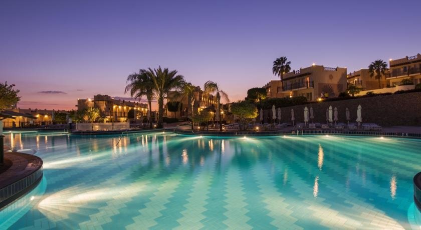 Pool At Night, Concorde El Salam Front Hotel, Red Sea Riviera