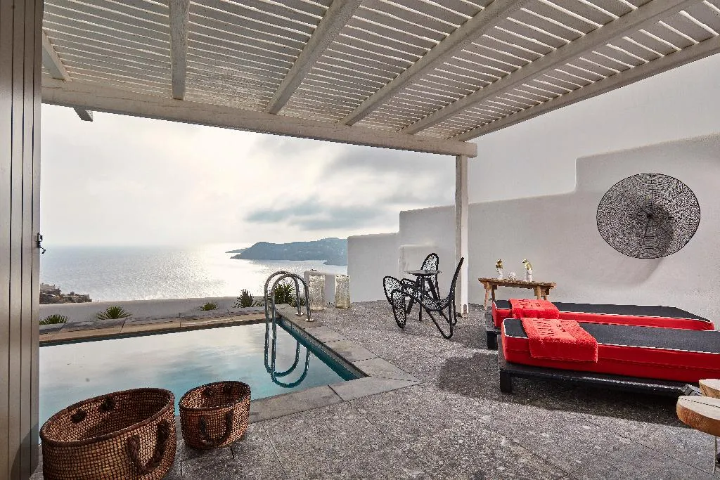 Double or Twin SEA VIEW WITH PRIVATE POOL Room, Myconian Avaton Resort, Mykonos